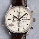 Swiss Replica Mido Multifort Chronograph Silver Dial 44 MM Asia 7750 Automatic Watch M005.614.16.031.00